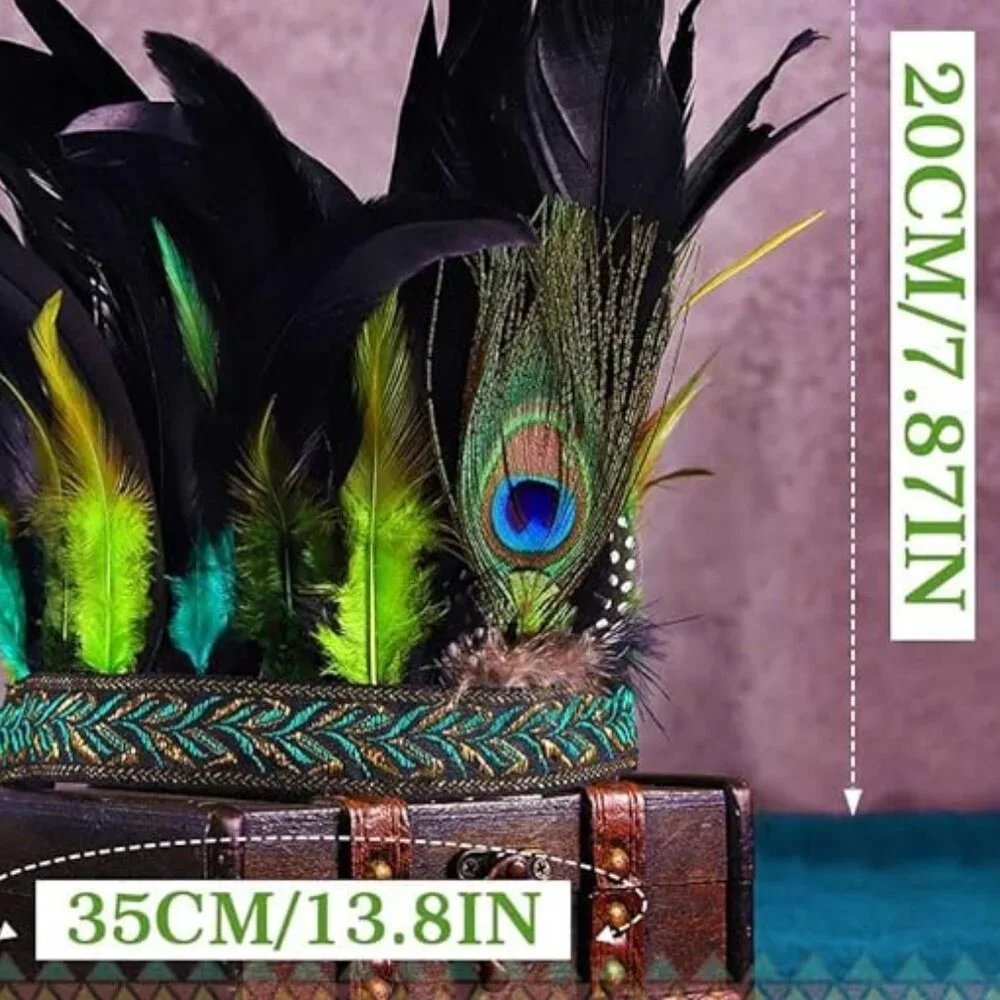 Peacock Feather Headband
